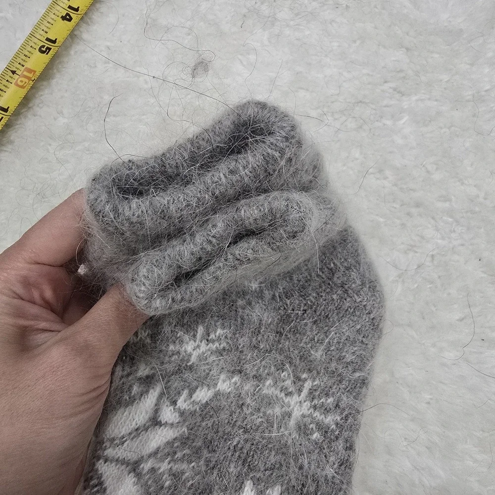 Handmade Goat Down Socks‎ - 100% Natural Wool - Thick, Warm & Fuzzy Winter Socks